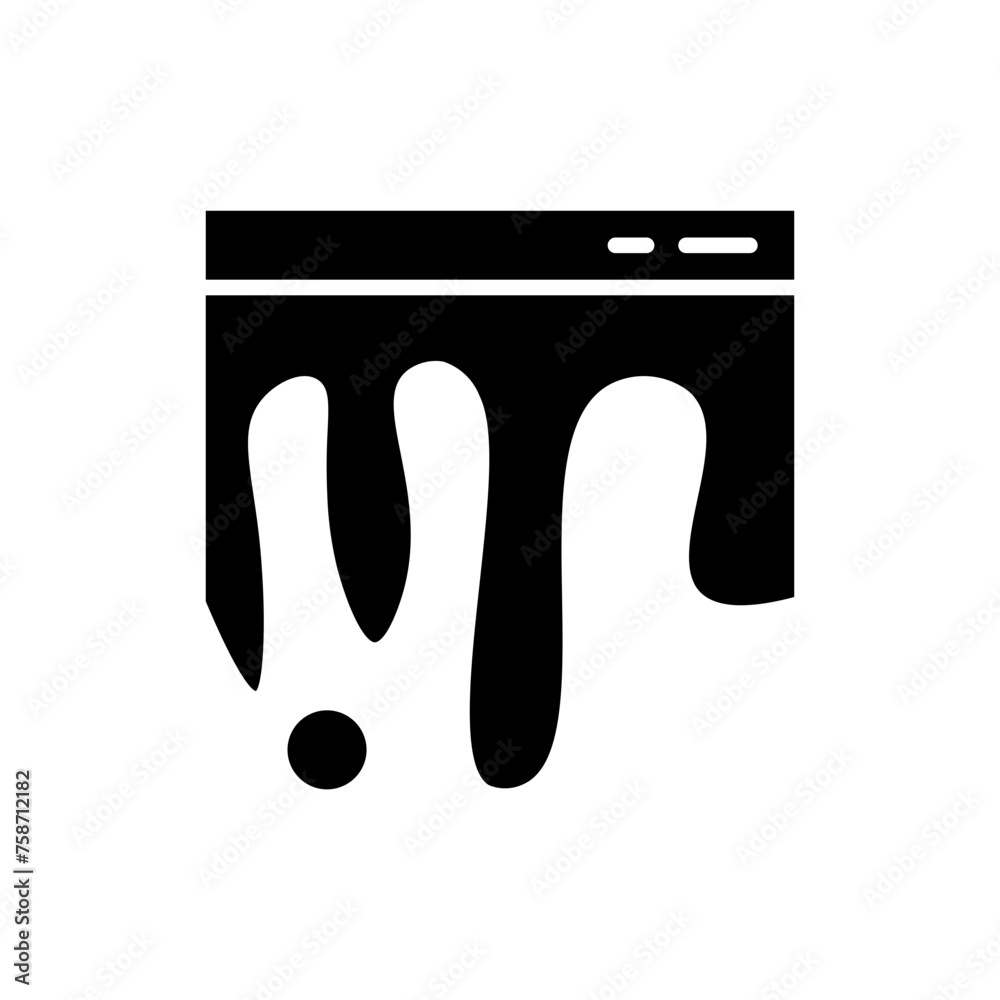 Obraz premium liquid glyph icon