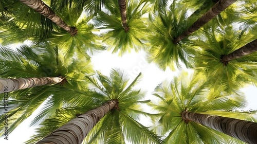 Palm Trees Under Sunlit Skies