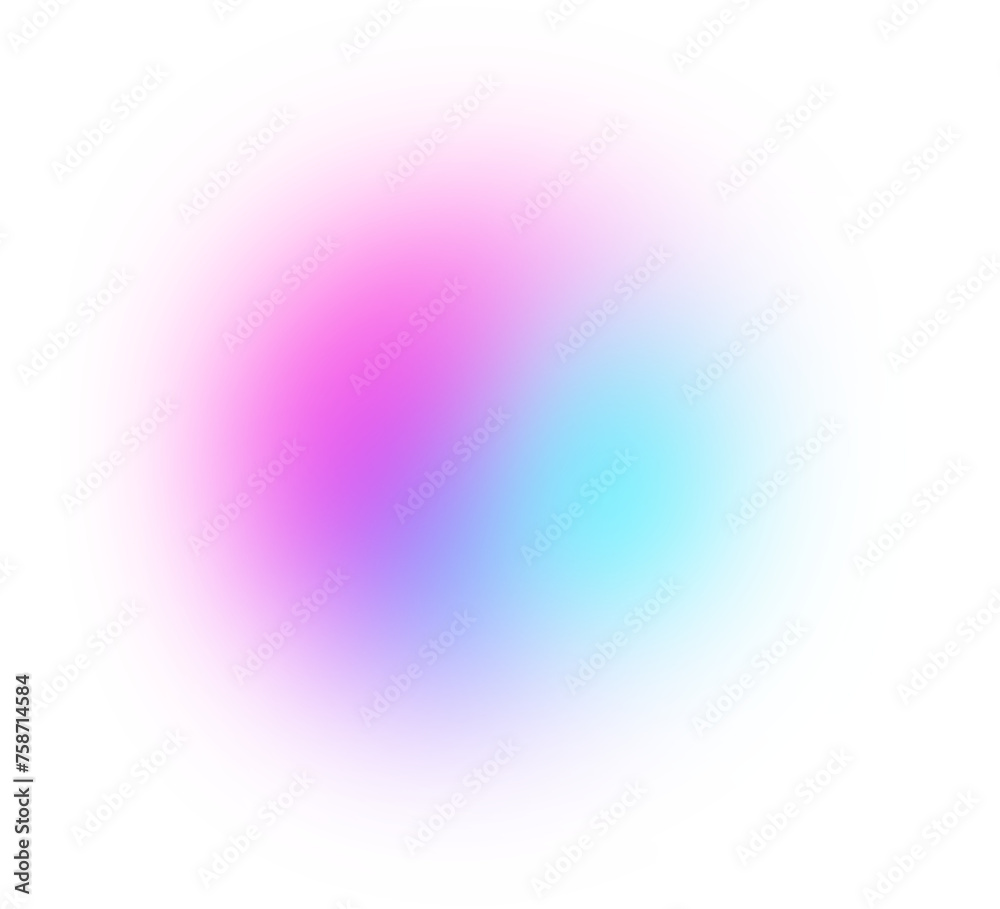 Obraz premium Blurred Gradient Circle