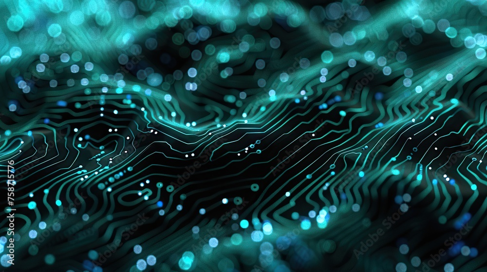 A close-up of a circuit board intricate patterns of dots and lines connecting A close-up of a circuit board intricate patterns of dots and lines connecting