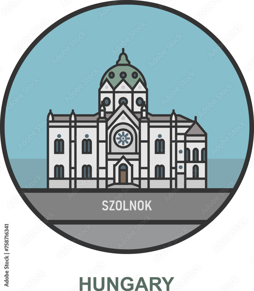 Szolnok. Cities and towns in Hungary
