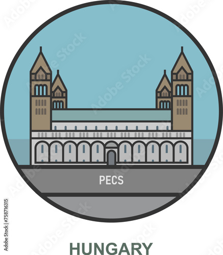 Pecs. Cities and towns in Hungary