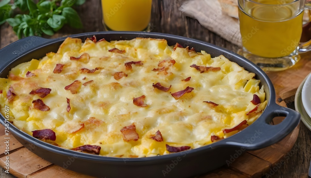 Tartiflette aux lardons croustillants et reblochon Tartiflette aux lardons croustillants et reblochon