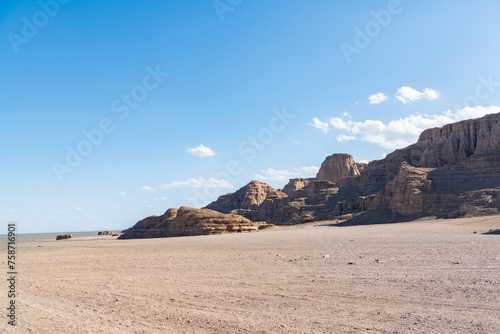 Landscape of Yadan  the Five Fort Devil City in Hami  Xinjiang  China