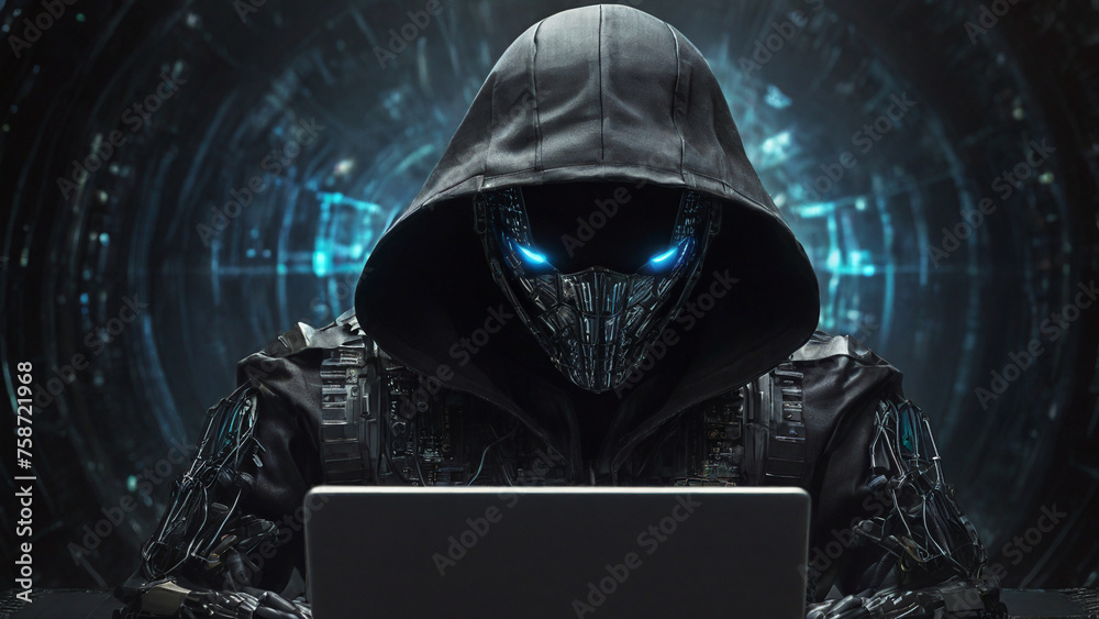 Fototapeta premium robot in cyber environnement