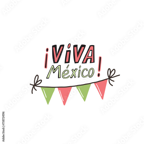 Viva Mexico. Translation Long Live Mexico