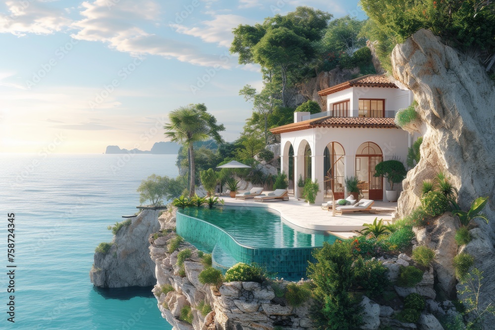 A stunning seaside villa