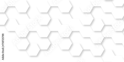 Abstract background with hexagons Abstract hexagon polygonal pattern background vector. seamless bright white abstract honeycomb background. 