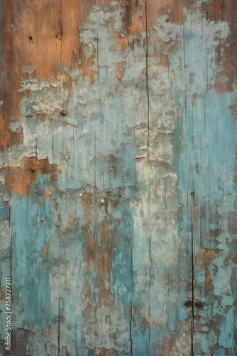 Weathered paint on wooden door for rustic vintage backgrounds