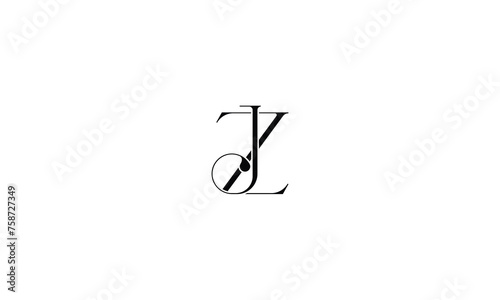 ZJ, JZ, Z, J, Abstract Letters Logo monogram