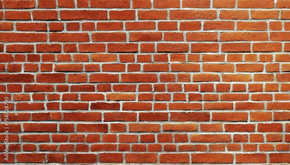 Fototapeta premium Text of red brick wall as background banner design