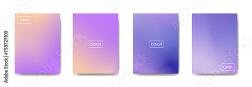set of abstract background with beautiful gradation color, colorful background for poster flyer banner backdrop.vertical banner.cool fluid background vector illustration