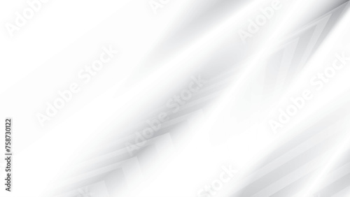 Abstract white and gray color, modern design stripes background with geometric shape. Vector illustration.