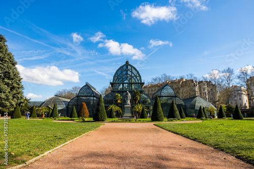 Grandes serres du jardin botanique de Lyon, à l’intérieur du Parc de la Tête d’Or photo