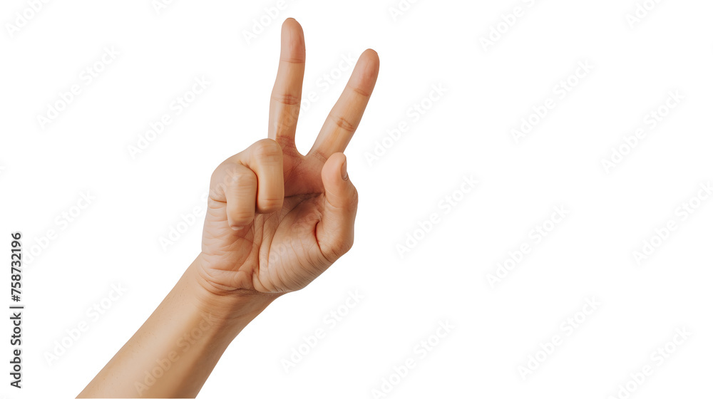 Photo of woman's hand showing numbers three, counting fingers ok good gesture, isolated on white background wall. Photo of woman's hand showing numbers three, counting fingers ok good gesture, isolated on white background wall.