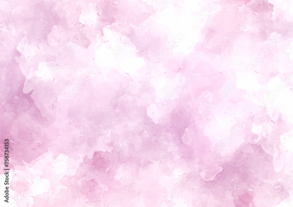 Abstract pastel pink hand painted watercolour background