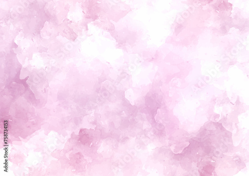 Abstract pastel pink hand painted watercolour background