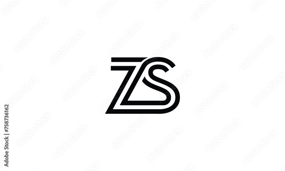 ZS, SZ, Z,S Abstract letters Logo Monogram ZS, SZ, Z,S Abstract letters Logo Monogram