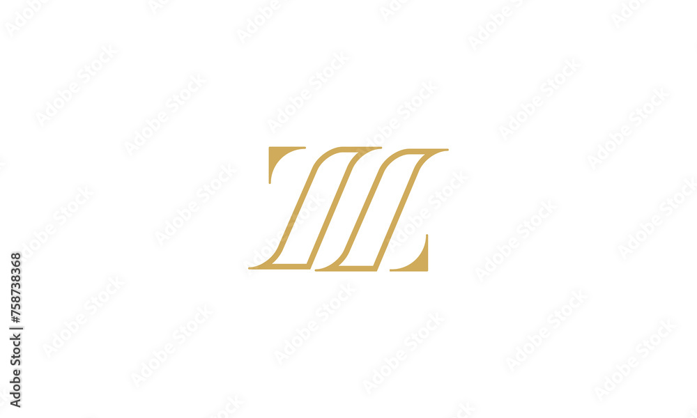 Z, ZZ, Abstract Letters Logo monogram Z, ZZ, Abstract Letters Logo monogram