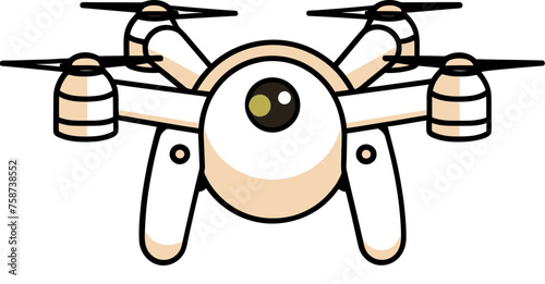 Sustainable Development Drone Vector Illustration of Eco-Friendly Practices
