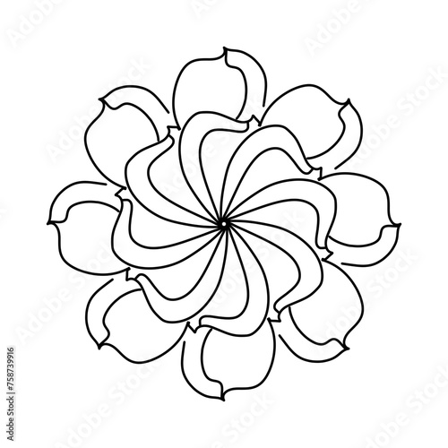 hand drawn flower