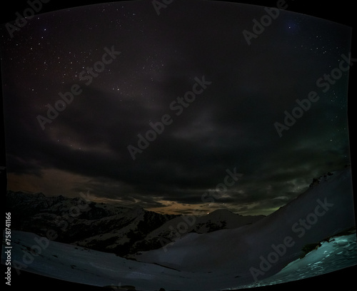Canvas Print Landscape Stock Photos: Capturing the Winter Enchantment of Kedarkantha, India