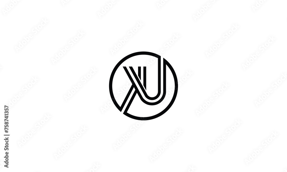 KU, UK, K, U, Abstract Letters Logo Monogram KU, UK, K, U, Abstract Letters Logo Monogram