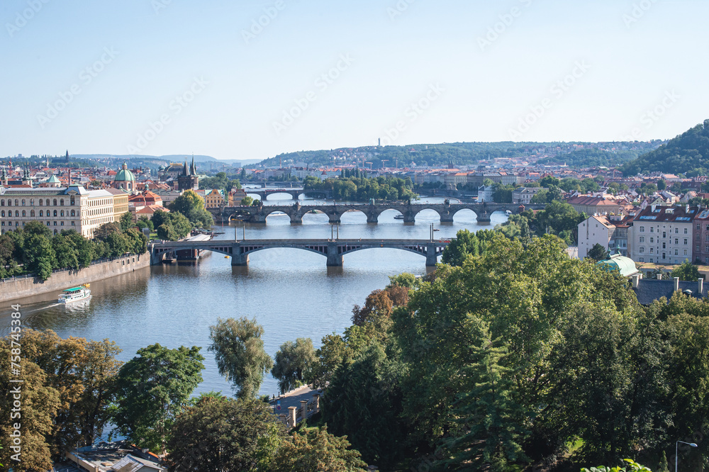 Charles Bridge, the oldest bridge in the Czech Republic.