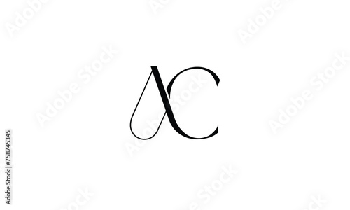 AC, CA, A, C, Abstract Letters Logo monogram