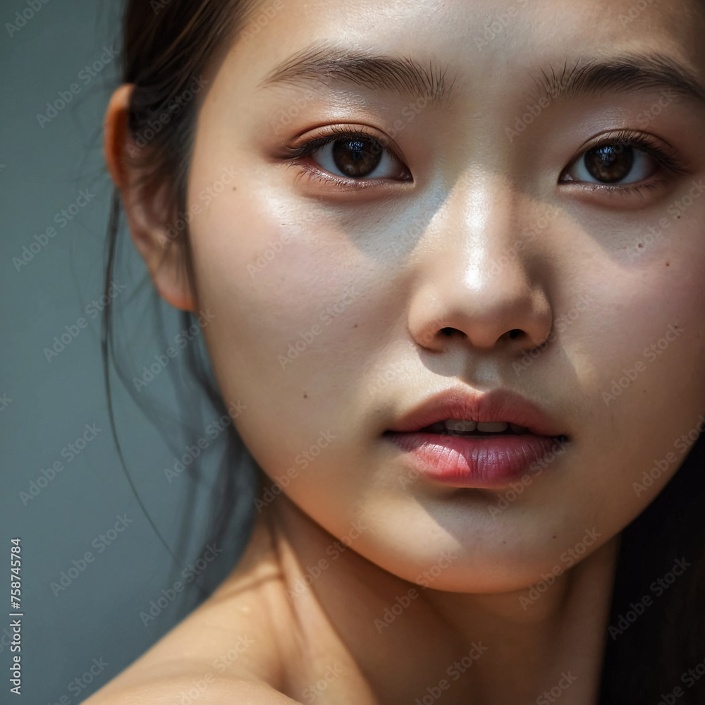 portrait of a woman with makeup portrait of a woman with makeup