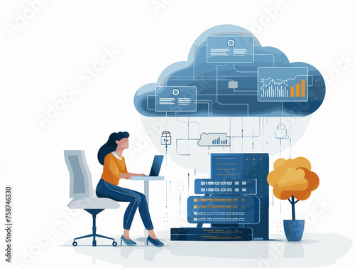  A cloud computing specialist configures virtual machines on a cloud platform ensuring scalability and efficiency for an application. 