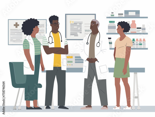  A community center hosts a free health fair offering various health screenings and educational resources. 