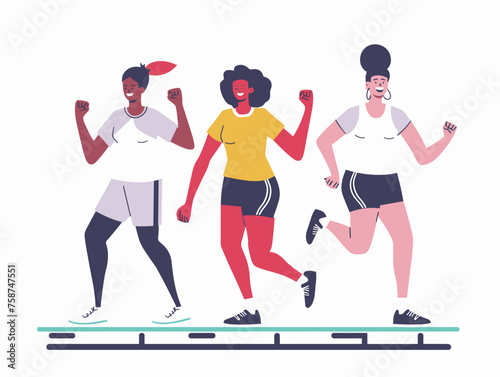  A fitness instructor leads a high-intensity interval training class pushing participants to reach their fitness goals. 