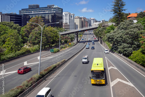 Highway 1  wellington  new zealand  traffic  viaduct 