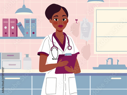  A nurse demonstrates self-examination techniques for breast cancer detection empowering women to take charge of their health. 