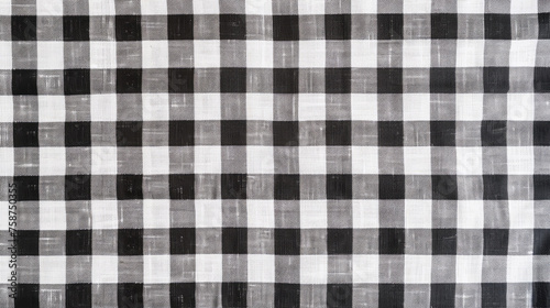 black and white checkered tablecloth 