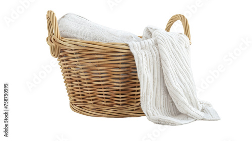 Laundry Basket on Transparent Background PNG