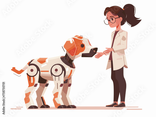  A team of researchers trains a robotic dog to assist with therapy sessions providing emotional support and companionship to individuals in need. 
