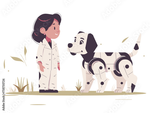  A team of researchers trains a robotic dog to assist with therapy sessions providing emotional support and companionship to individuals in need. 