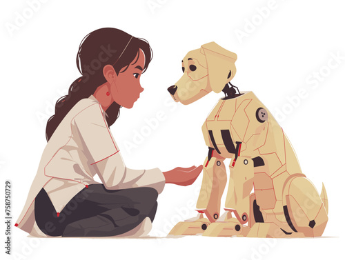  A team of researchers trains a robotic dog to assist with therapy sessions providing emotional support and companionship to individuals in need. 