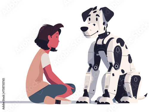  A team of researchers trains a robotic dog to assist with therapy sessions providing emotional support and companionship to individuals in need. 