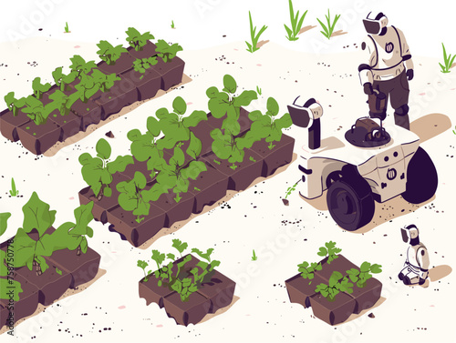  A team of researchers trains a robotic swarm to perform agricultural tasks planting crops weeding fields and monitoring soil health with greater precision than traditional methods. 