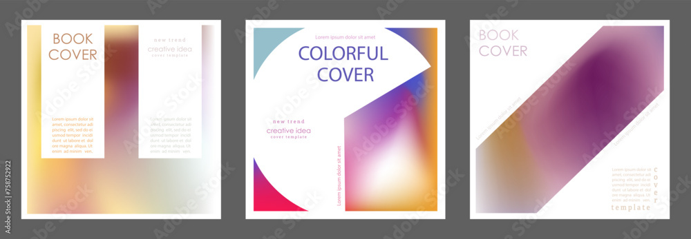 Colorful gradient. Template for the cover, poster, banner and print. Vector background for printing