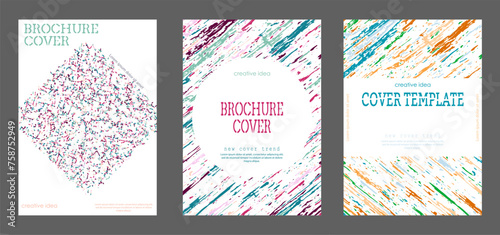 Abstract creative cover template. A new trend in the design of banners, brochures, posters, magazines, catalogues and printing