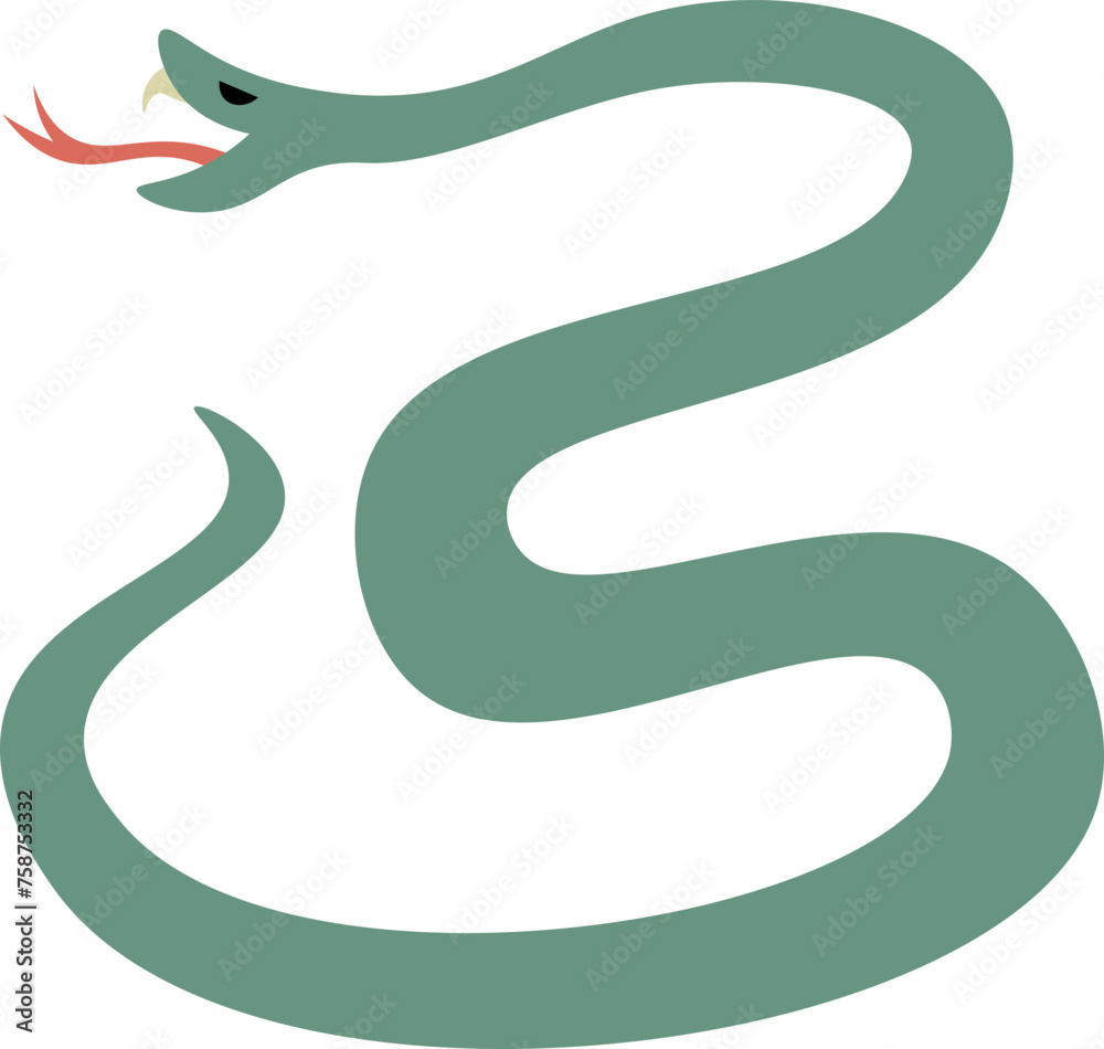 cute cartoon snake illustration. cute cartoon snake illustration.