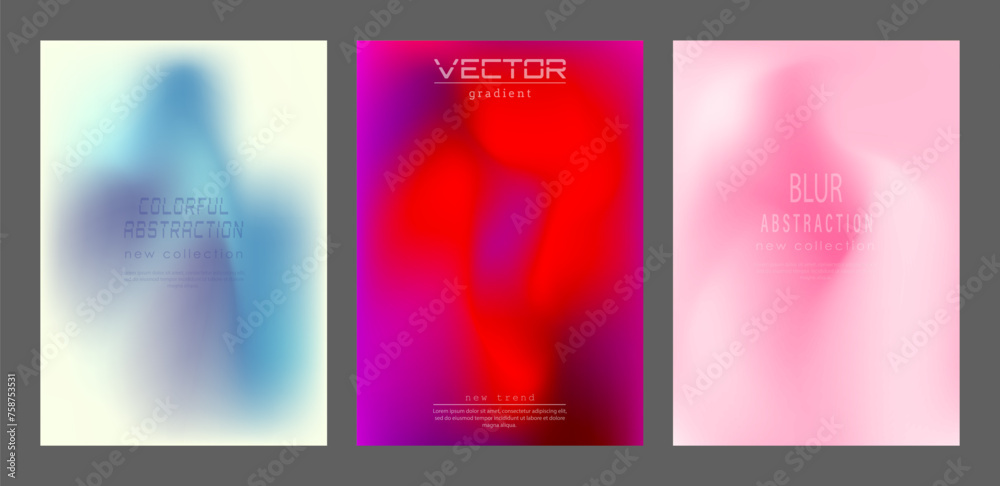 The gradient. Colorful blur, background for the title pages of a book, a catalog magazine. A template for a banner, poster and brochure. An abstract version of modern design - obrazy, fototapety, plakaty 