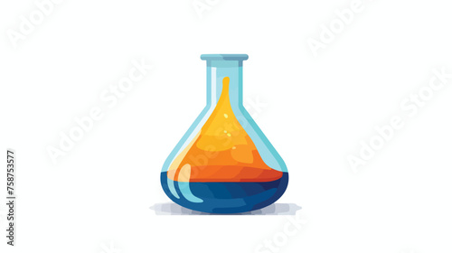 Icon or symbol of a chemical glass beaker or flask.