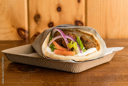 Photography falafel gyro