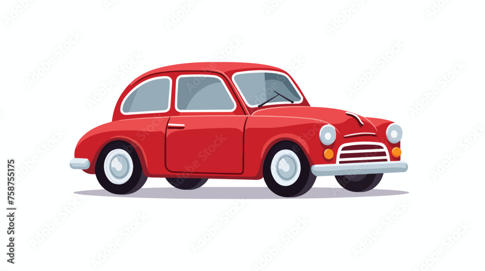 Isolated car icon automobile transport flat vector illustration