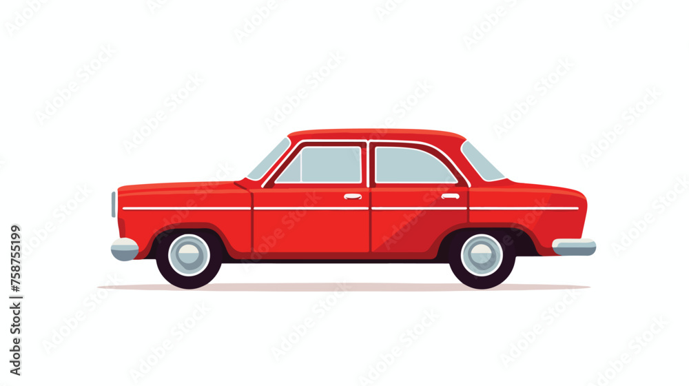 Isolated car icon automobile transport flat vector illustration